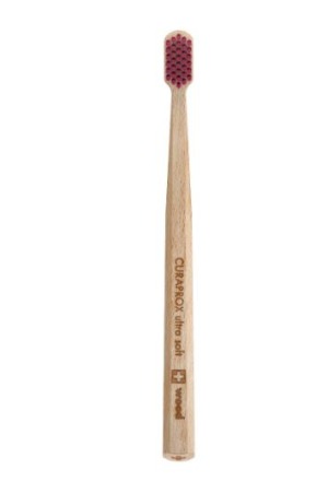 Scatola per spazzolini da denti ultramorbidi in legno CURAPROX