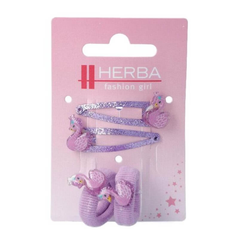 Herba Kids fermagli + fascette per capelli 4 pezzi