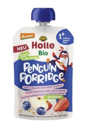 HOLLE Penguin Porridge Mela Birra Avena Quin 110 g