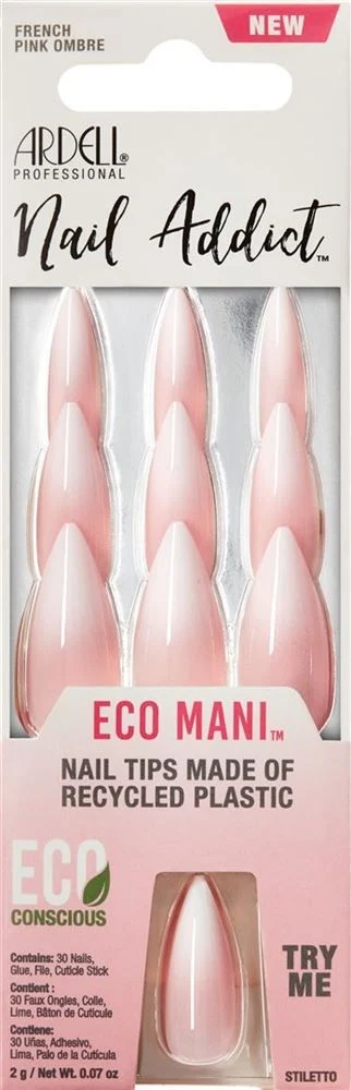 ARDELL Nail Addict Eco Mani Pink Ombre 30 pezzi