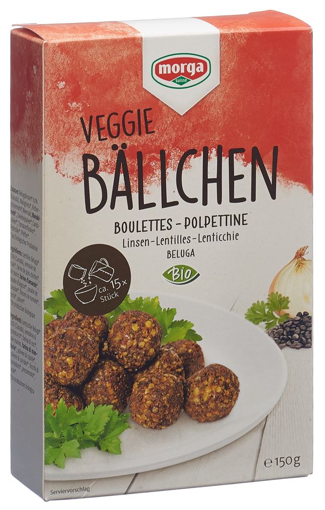 MORGA Polpette di lenticchie senza glutine bio 150g