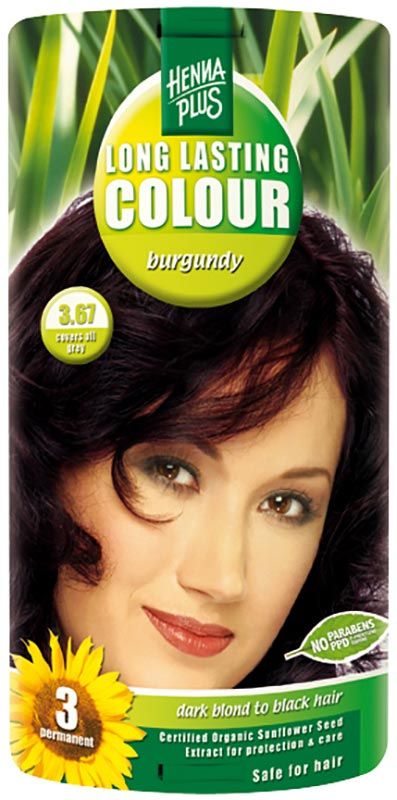 HENNA PLUS Colore a lunga durata 3,67 bordeaux