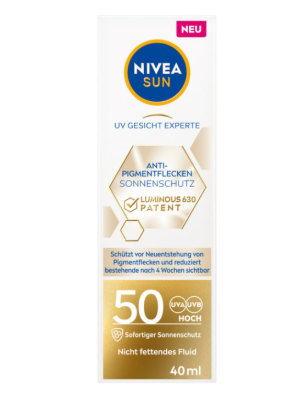 Nivea Sun UV Viso Luminoso Anti-Pigma SPF50 40ml