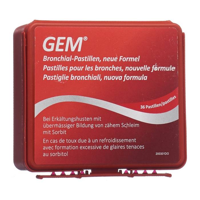 GEM Bronchialpastillen mit Sorbit 36 Stück