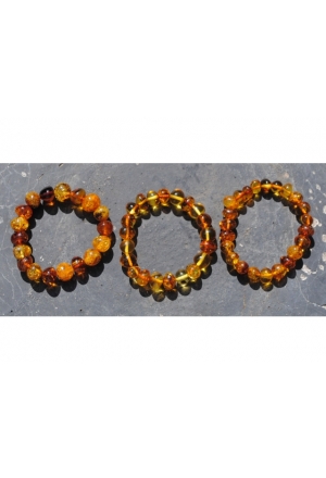 Bracciale d'ambra AMBERSTYLE 13 cm citrino