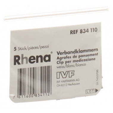 Clip di medicazione Rhena bianche 5 pezzi