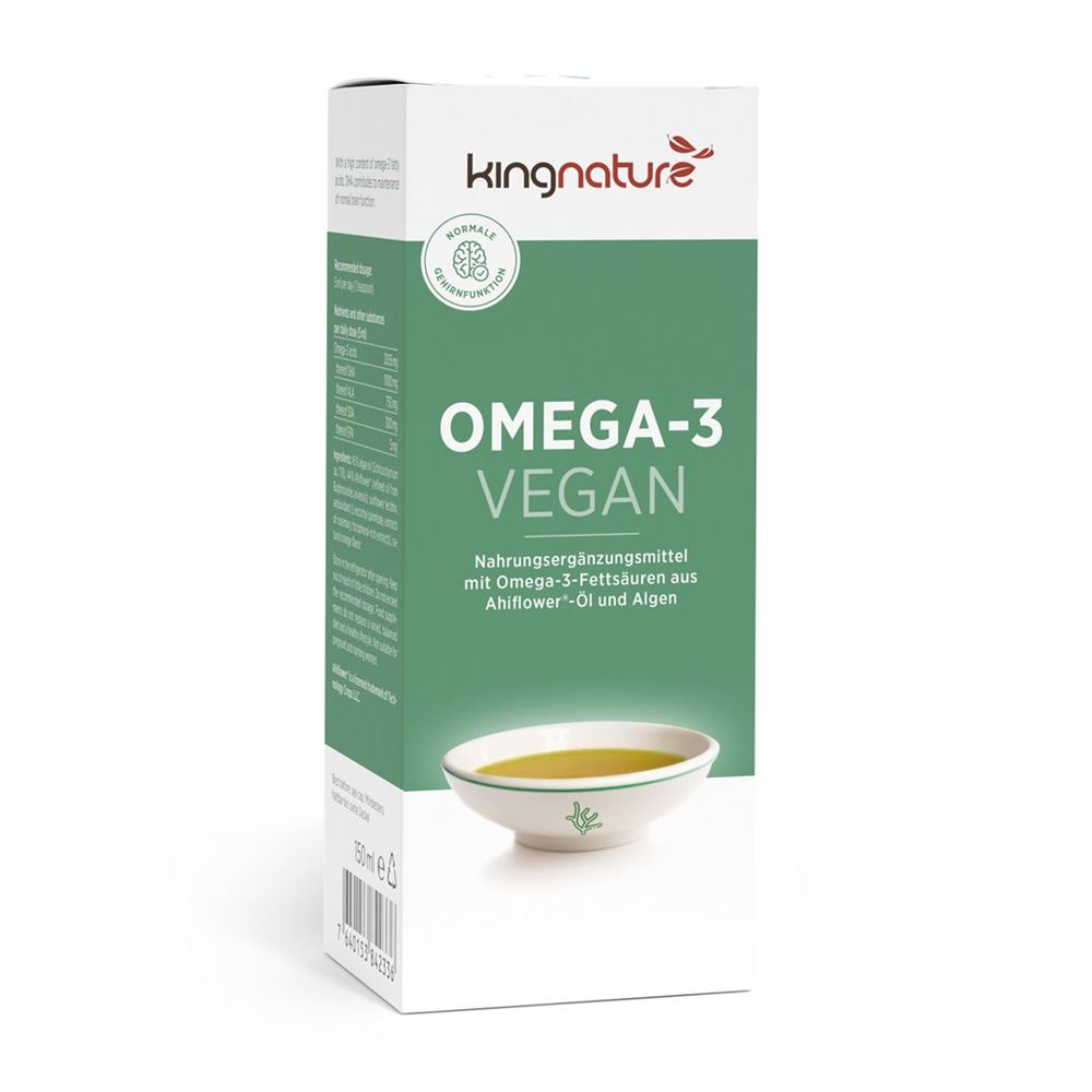 Kingnature Omega-3 vegan liq Fl 150ml