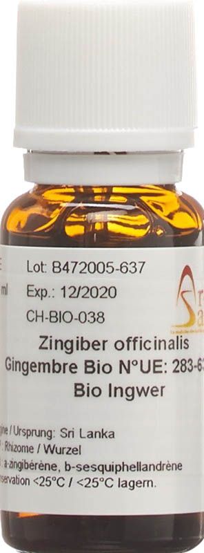 Aromasan Olio essenziale di zenzero biologico 15ml