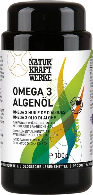 NaturKraftWerke Omega 3 Olio di Alghe Vegicaps 100 g
