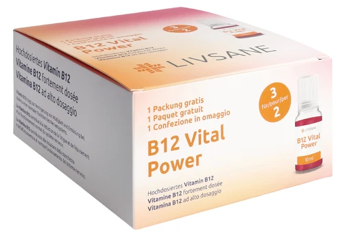 LIVSANE Vitamina B12 Vital Power Pro DE/FR/IT 3 x 10 ml