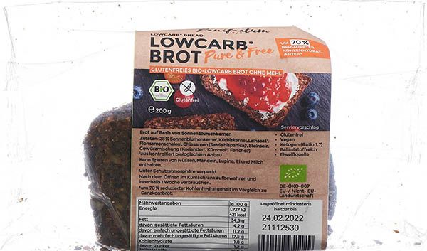 PANIFACTUM Pane a basso contenuto di carboidrati Pu&Free Bio senza glutine 200g