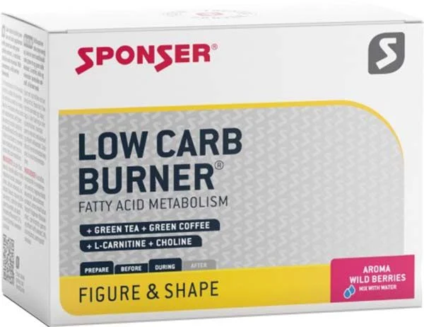 SPONSER® Bruciatore a basso contenuto di carboidrati Plv Frutti di bosco 20 x 6 g