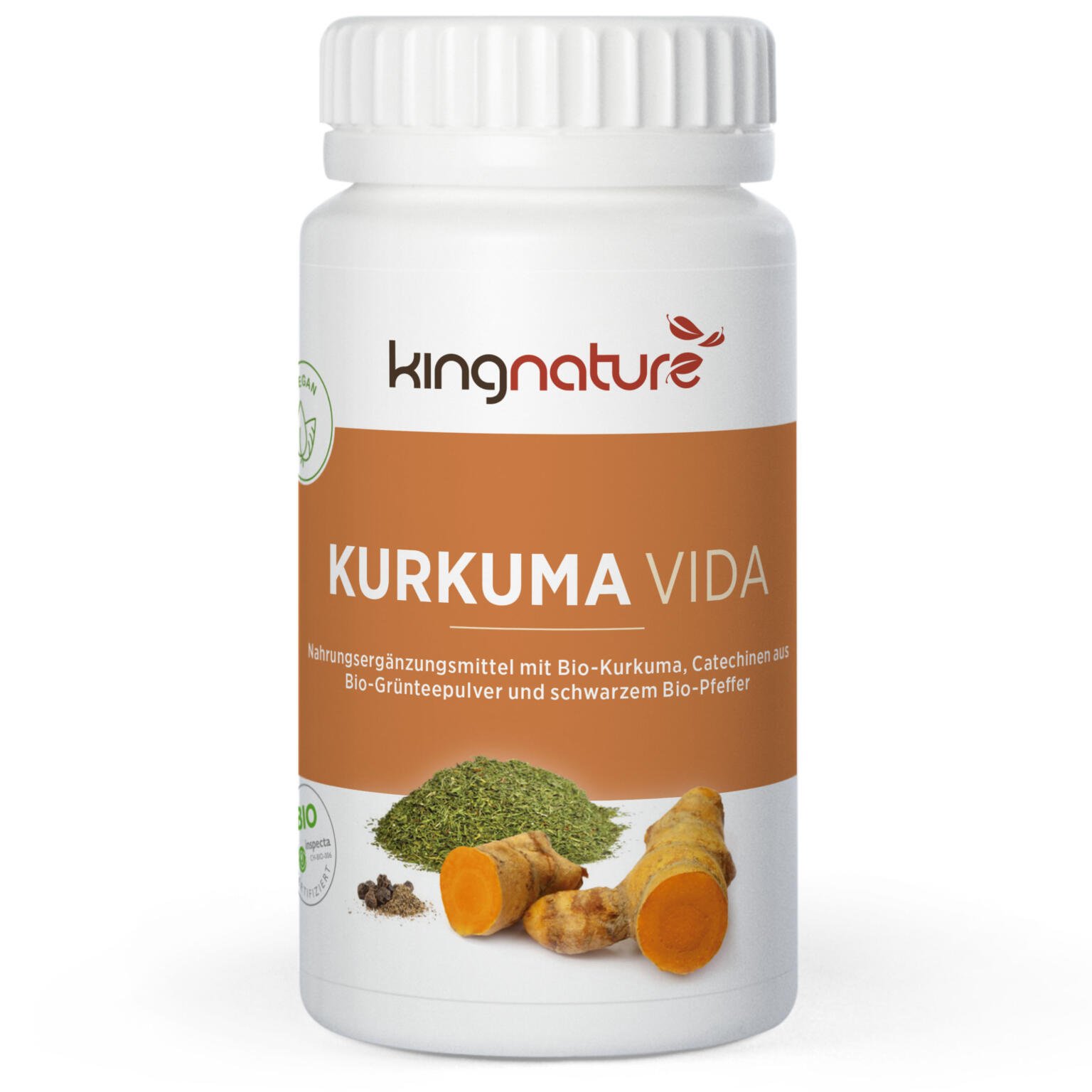 KINGNATURE Curcuma Vida (biologica) capsula 72 pezzi