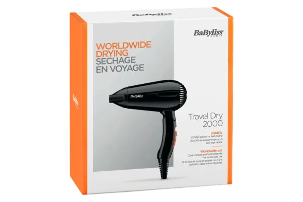 BABYLISS Asciugacapelli Travel Dry 2000 W