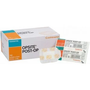 Opsite Post OP film dressing 6,5x5cm sterile 100 Btl