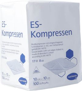 Hartmann ES Compresse 8 pieghe 10x10cm 100 pezzi
