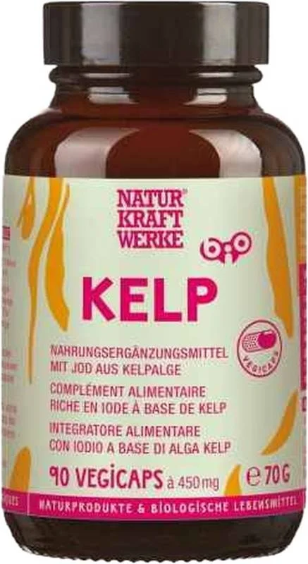 NaturKraftWerke Kelp Vegicaps 450 mg bio 90 pezzi
