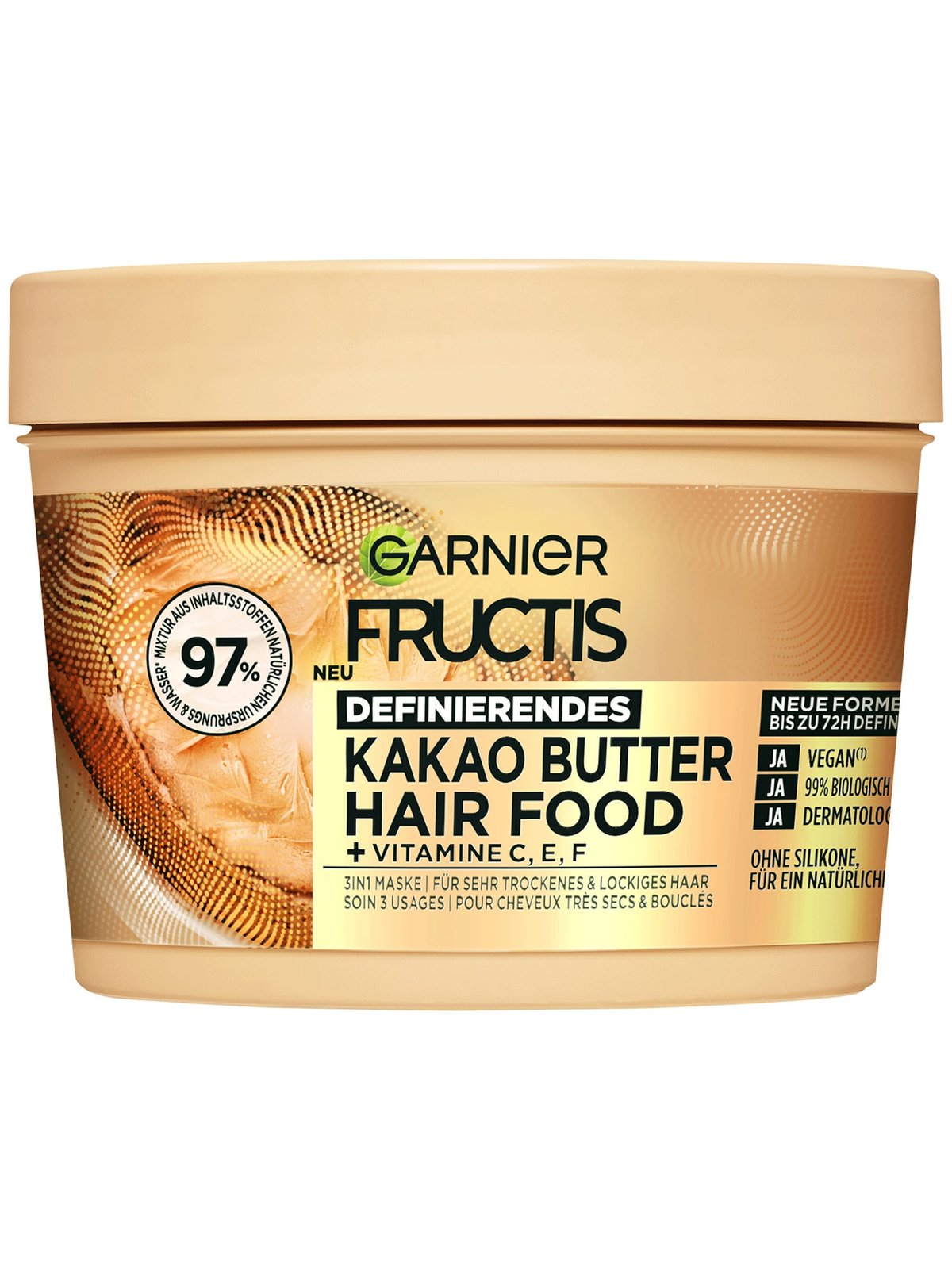 FRUCTIS Def Hair Food 3in1 maschera per capelli secchi e ricci 400ml