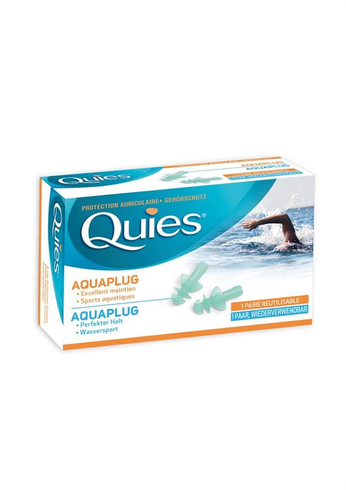 Quies AQUAPLUG protezioni auricolari 2 pezzi