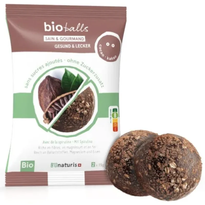 BIOnaturis Bioballs Spirulina Cacao 15 bustine 15 x 30g