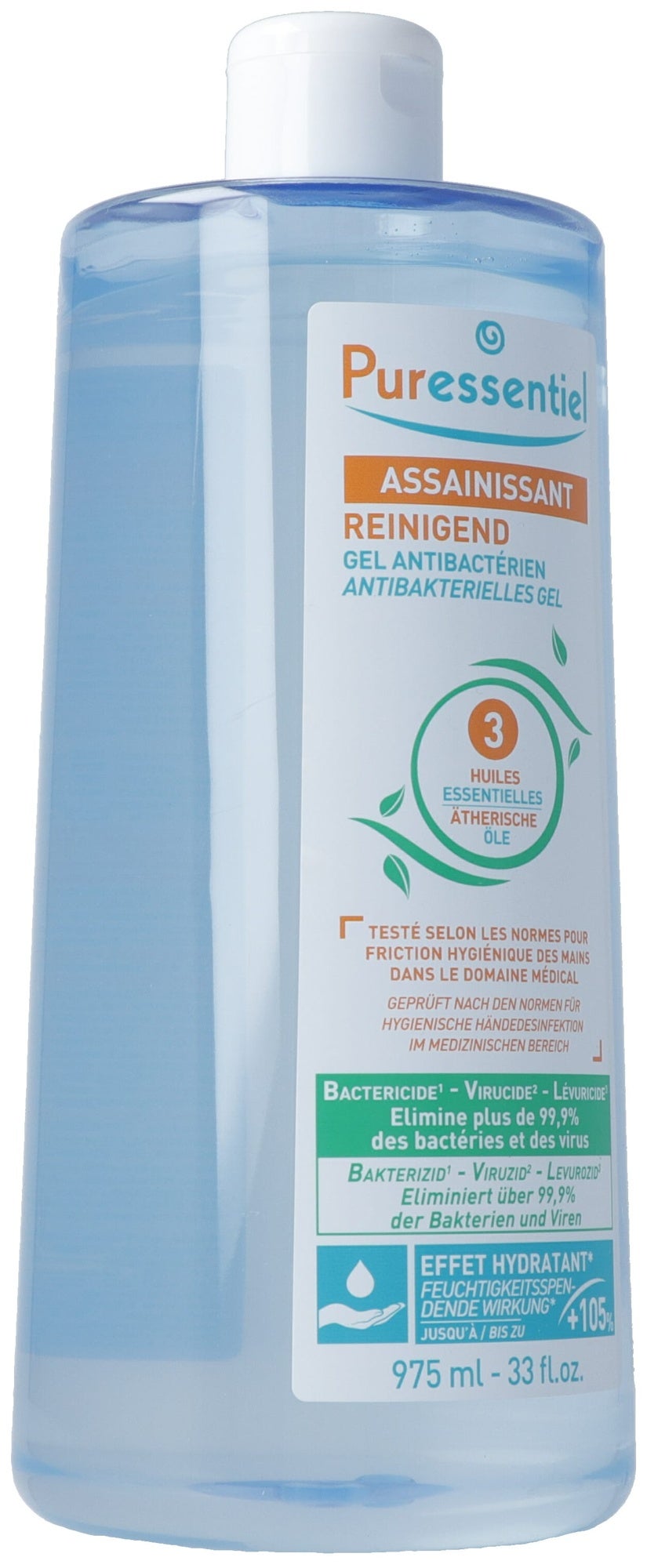 Puressentiel Gel detergente antibatterico con 3 oli essenziali 975ml