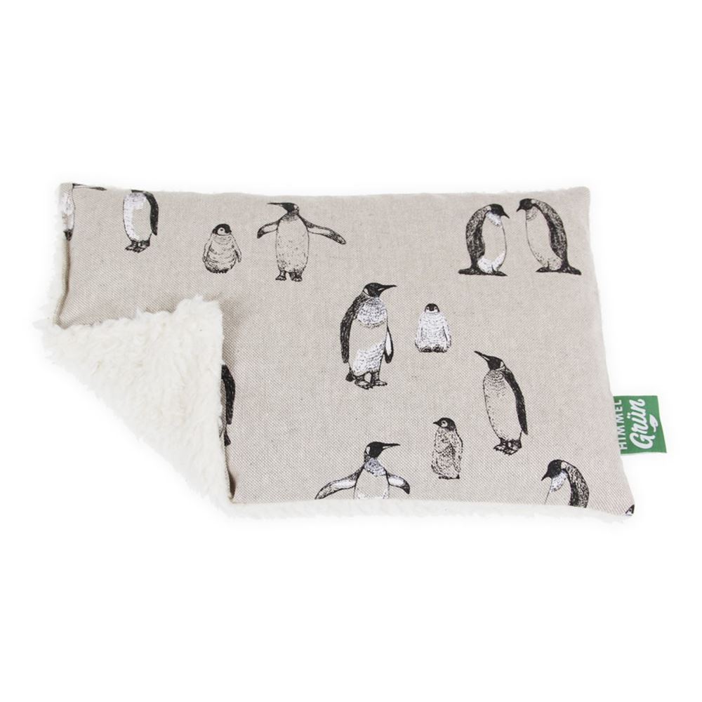 Cuscino in pietra verde ciliegia 30x20cm pinguino