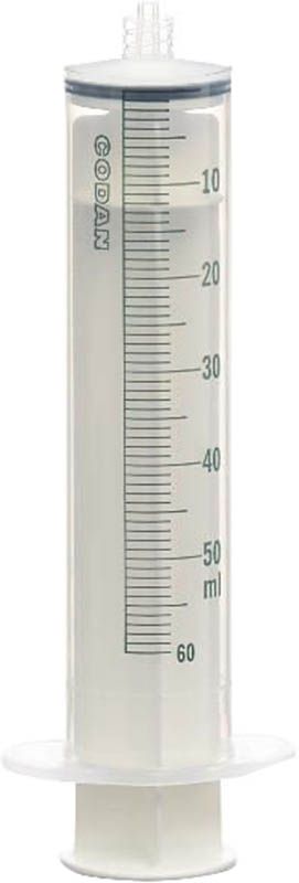 Siringa monouso CODAN 60ml Luer Lock 25 pezzi