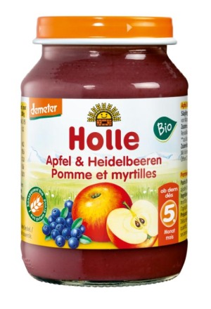 Holle Mela e Mirtilli bio 190g