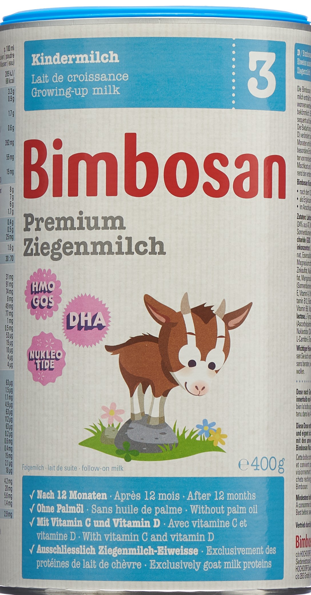 BIMBOSAN Latte di capra 3 Kids Ds 400g