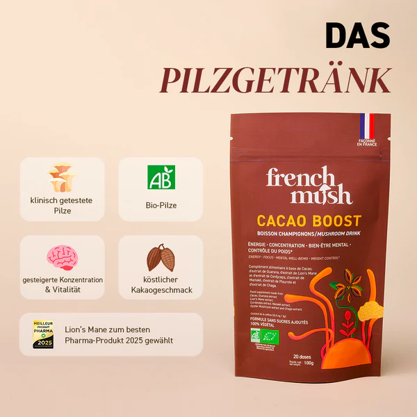 French Mush Miscela di estratti di funghi 3 volte in capsule 56 pezzi