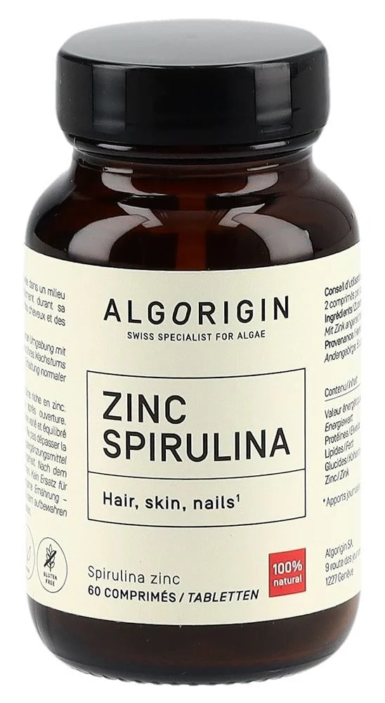 Algorigin Spirulina Zinco Tabl (n) Glasfl 60 pezzi