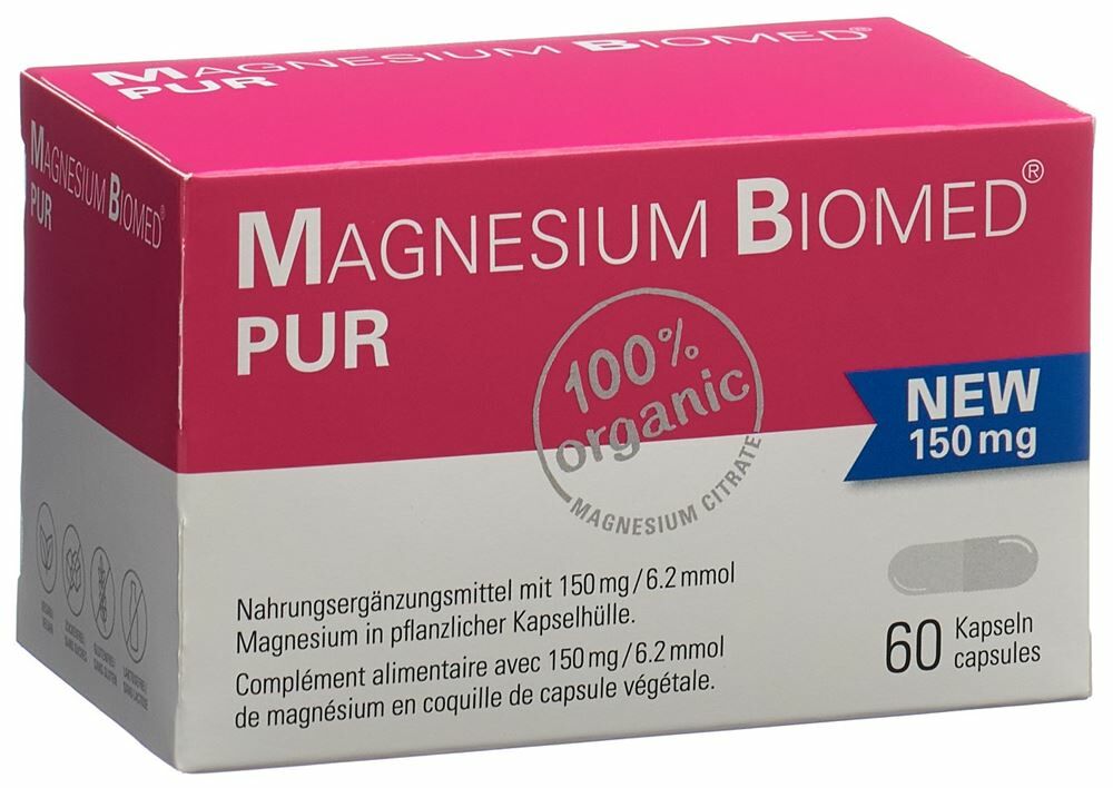 Magnesio BioMed® PUR Capsule 150mg 60 Capsule