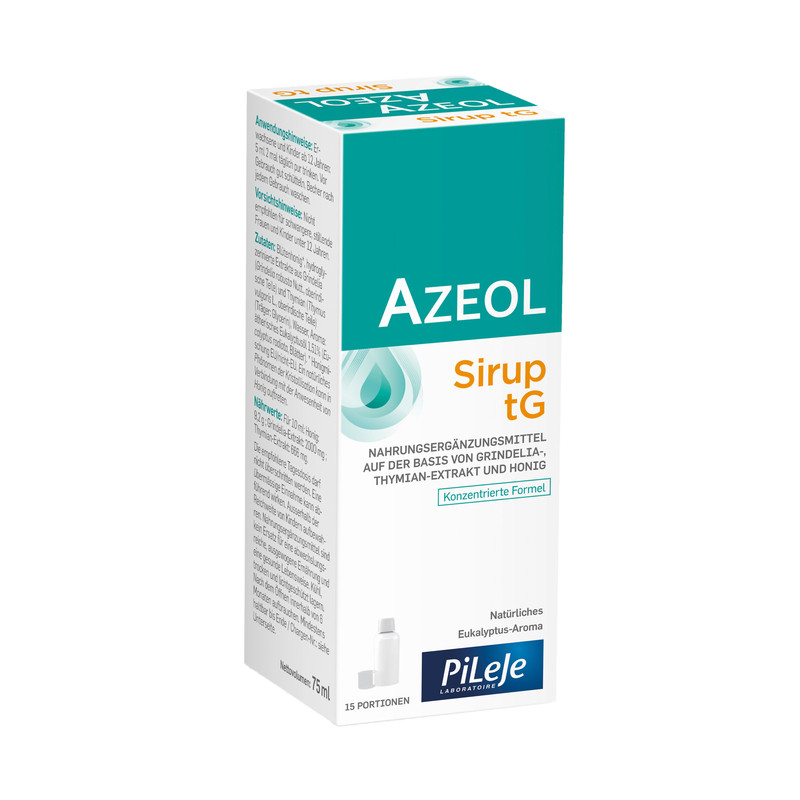 AZEOL sciroppo di toux grasse aroma naturale di eucalipto 75ml