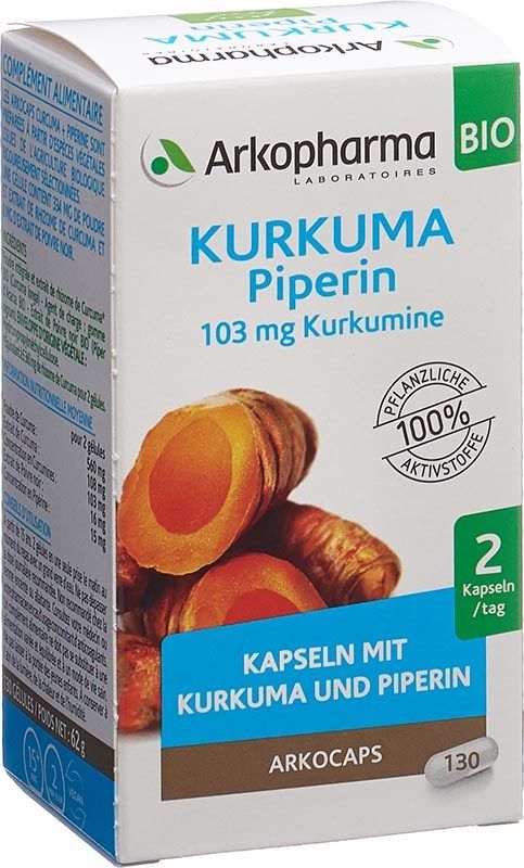 Arkocaps Capsule di curcuma biologica 130 Capsule