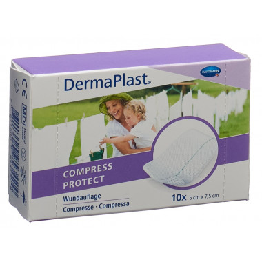 DermaPlast Compress Protect 5x7,5 cm 10 pezzi
