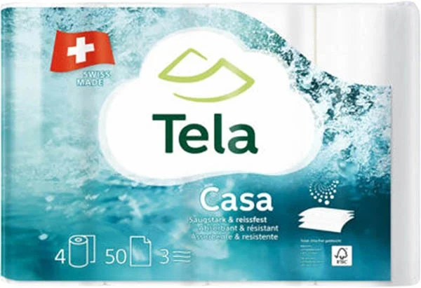 TELA carta casa 4 rotoli 50 pezzi