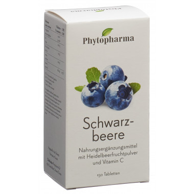 Phytopharma Schwarzbeere Tabletten 150 Stück