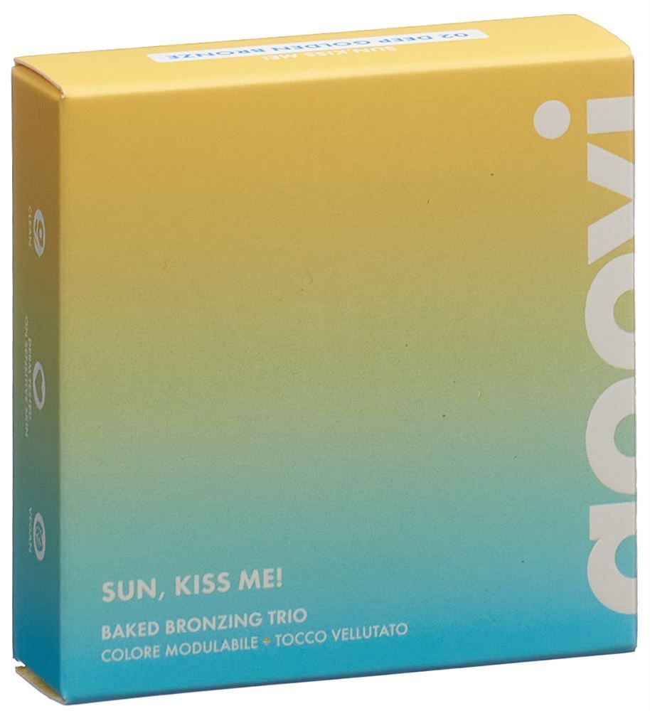 GOOVI SUN KISS ME Bronzer Trio Polvere 02 Deep 6g