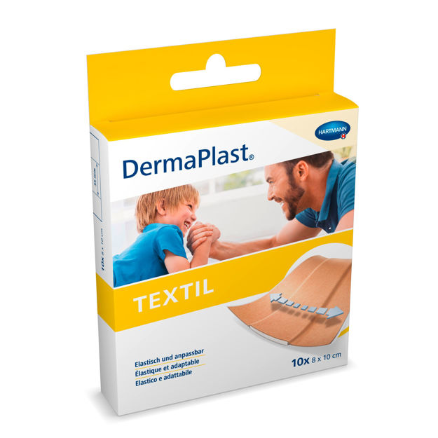 Dermaplast Textil Schnellverband 8x10cm 10 Stück