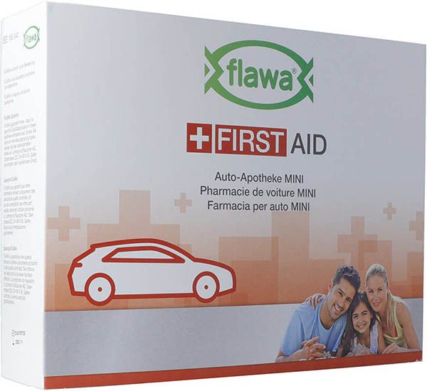FLAWA Mini borsa per farmacia auto rosso
