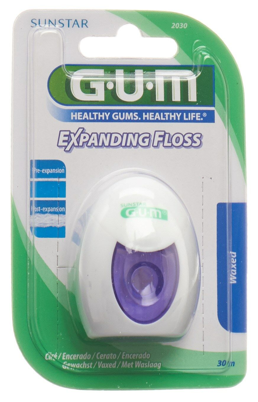 GUM® Filo interdentale espandibile 30m cerato
