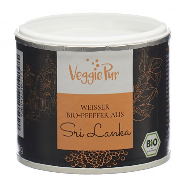 VeggiePur Pepe bianco biologico dello Sri Lanka 80 g