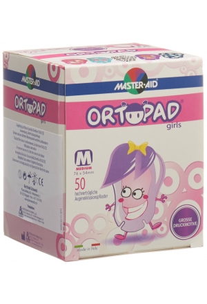 Cerotti per occlusione Ortopad Medium Girls 2-4 anni 50 pezzi