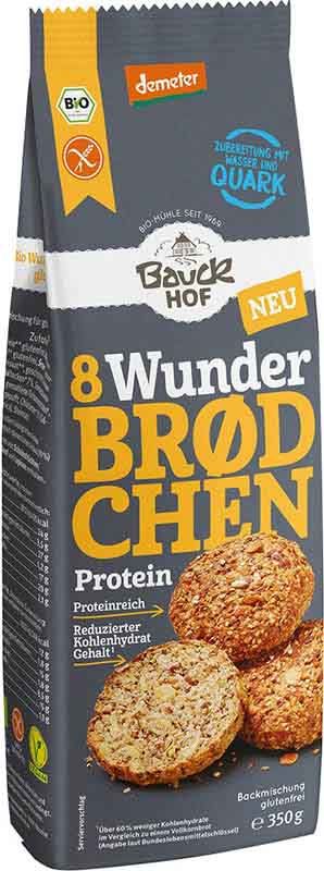 Bauckhof miscela da forno Wunderbrötchen proteine senza glutine 350g