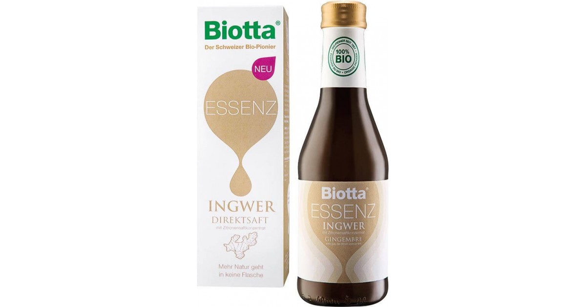 BIOTTA Essenza Zenzero Biologico Fl 2,5dl