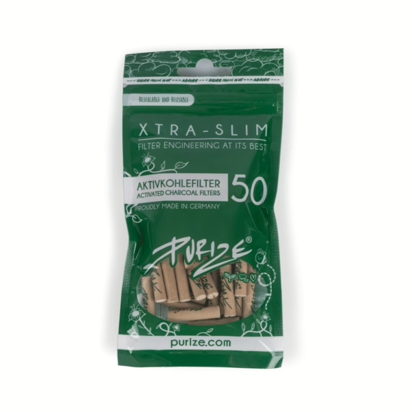 PURIZE® Xtra Slim filtro a carboni attivi ORGANIC 50 pezzi