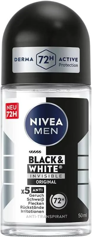 Nivea MEN Deo Inv Bla&Whi Roll-on 50 ml