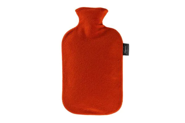 Borsa dell'acqua calda Fashy in termoplastica con copertura in pile 2l Cranberry