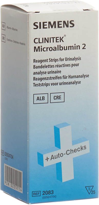 CLINITEK Microalbumina 2 strisce reagenti 25 pezzi