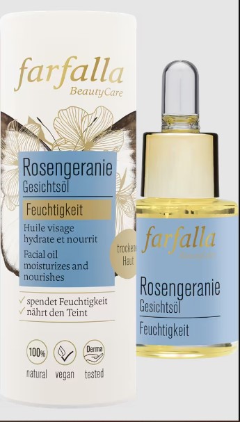 FARFALLA Olio viso al geranio rosa 15ml